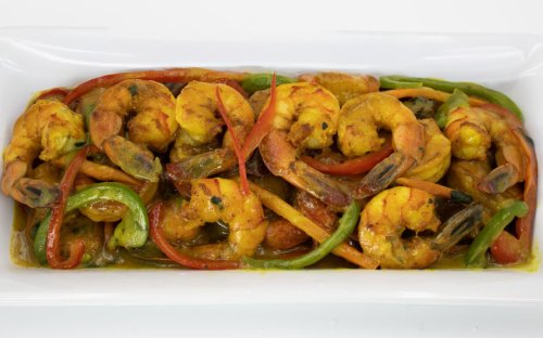 Curry Shrimp Platter